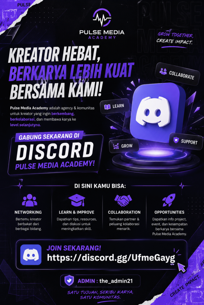 Poster Diskord Pulse Media ACademy